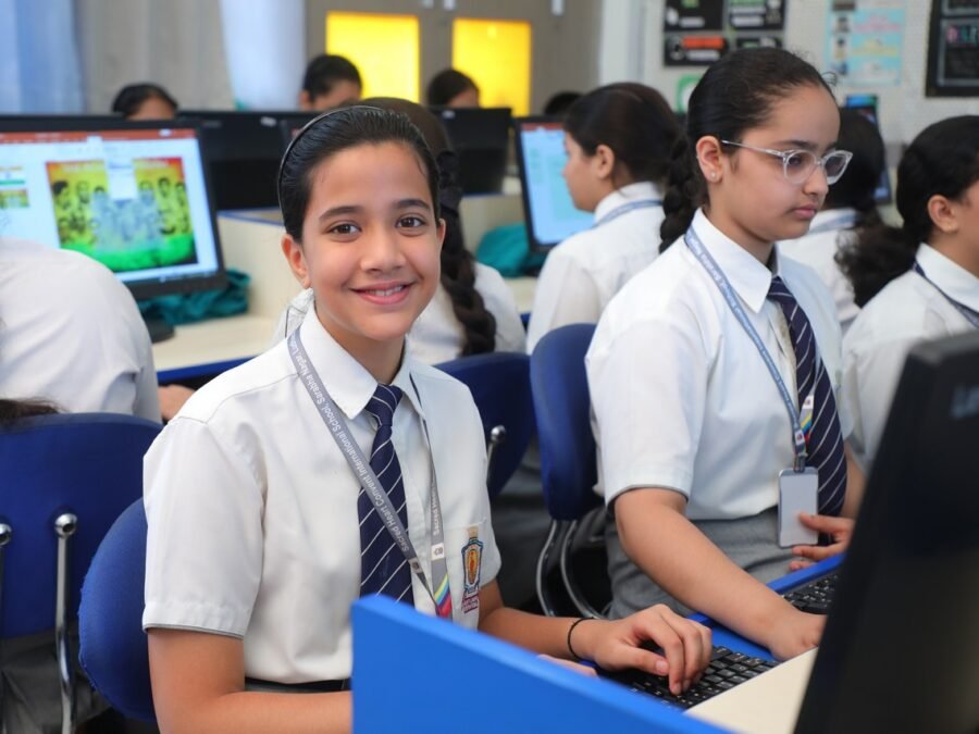 Student working in the ICT lab